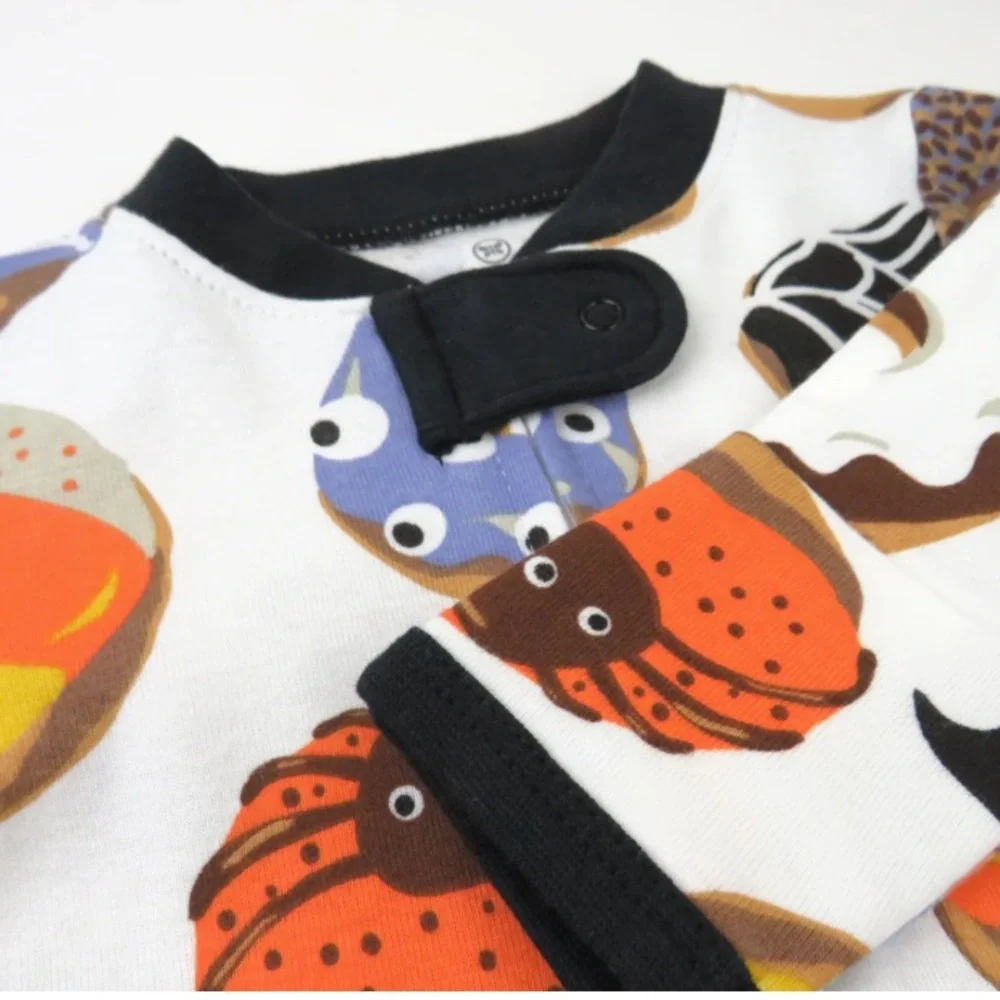 HONEST ORGANIC Cotton Fun Foods Halloween Sleep & Play Pajamas